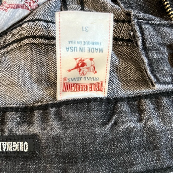 Dark Grey Tru Religion Jeans - Picture 6 of 6